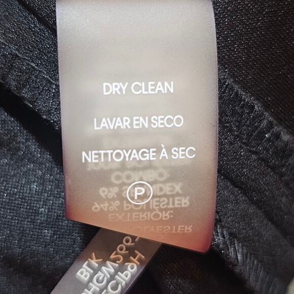 Calvin Klein Black Sheath Dress Sheer Bell Sleeves Size 2 - Picture 8 of 9